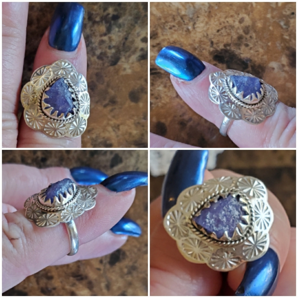 Genuine Natural Tanzanite Ring Size 7 - Picture 3 of 6